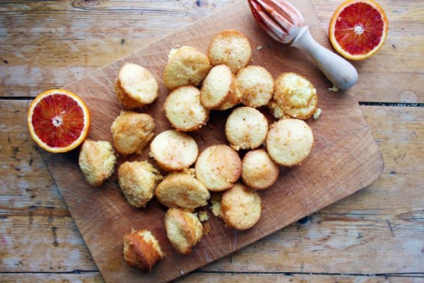 Blood orange and honey mufflettes