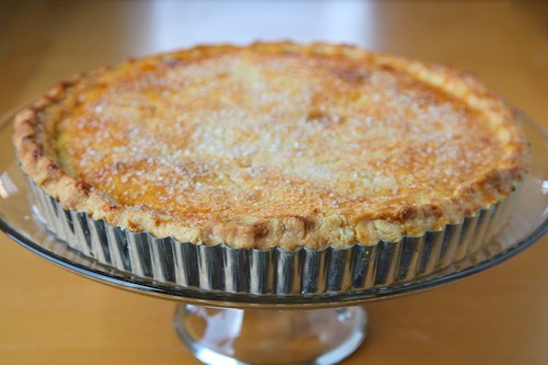 Blood orange and lemon vanilla infused shaker pie