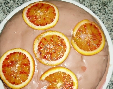 Blood orange cake