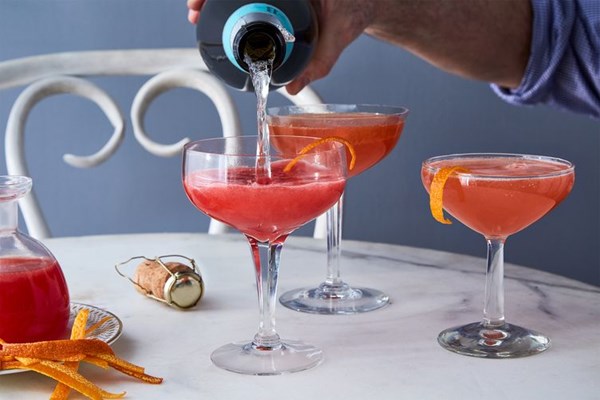Blood orange French 75