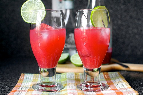 Blood orange margaritas