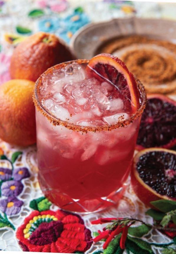 Blood orange margaritas