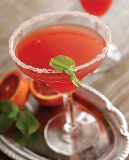Blood orange mezcal margarita