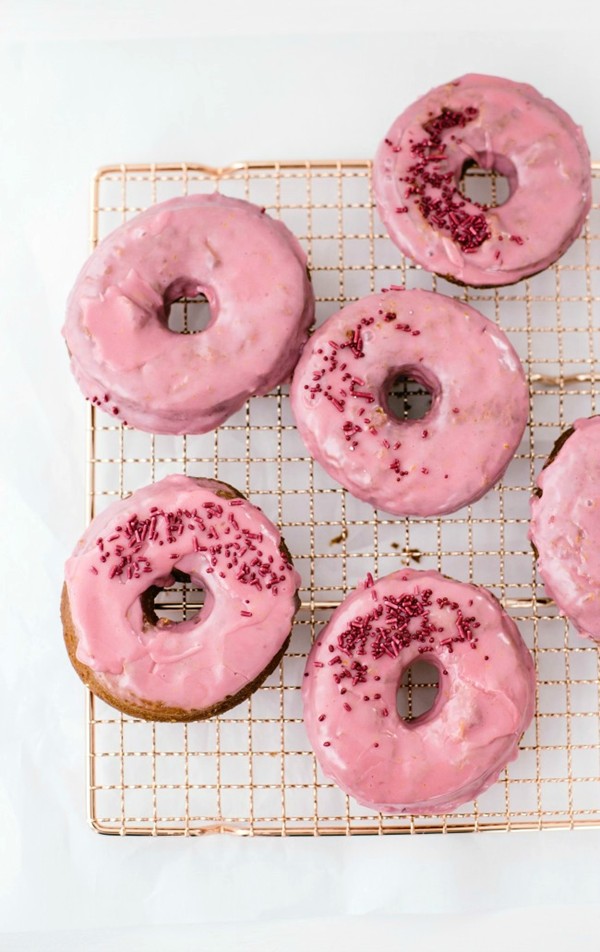Blood orange old-fashioned donuts