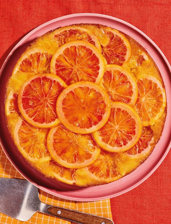 Blood orange olive oil cake
