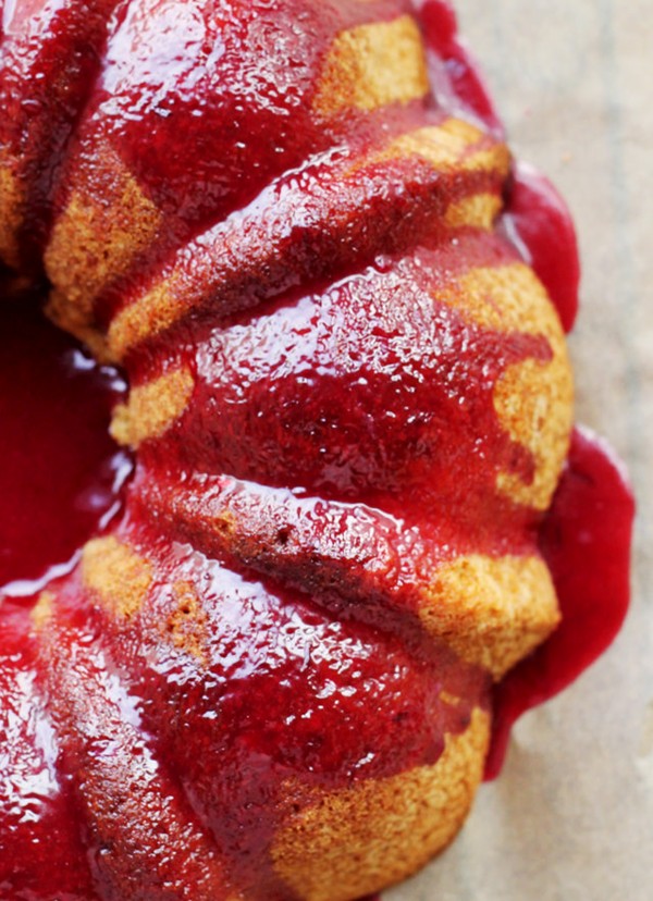 Blood orange pound cake