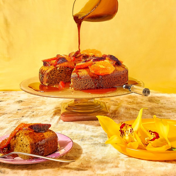 Blood orange-rosemary olive oil cake 