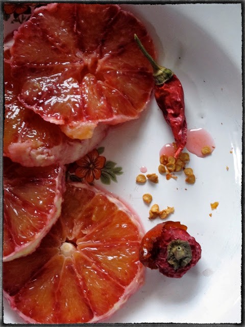 Blood orange salad