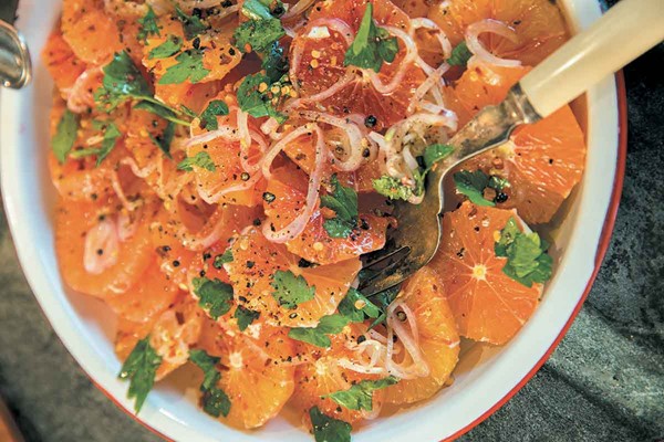 Blood orange salad
