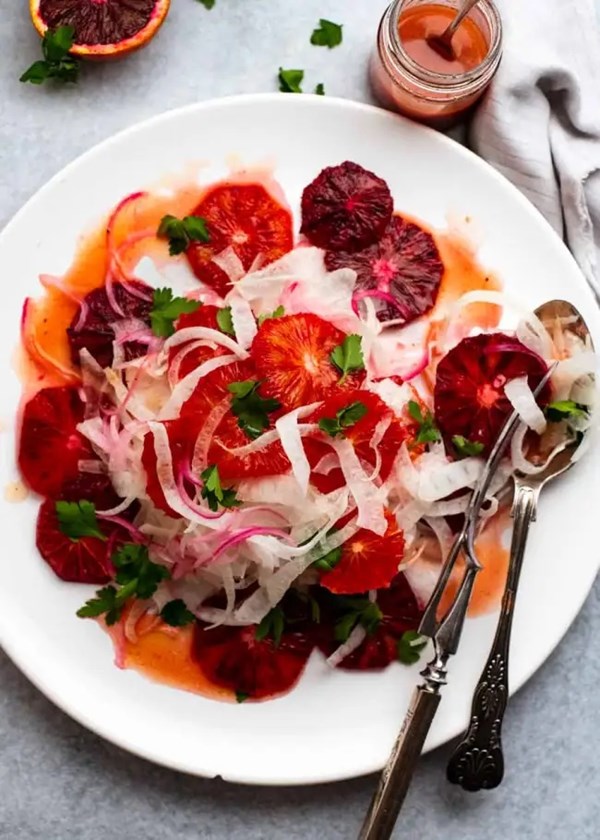 Blood orange salad