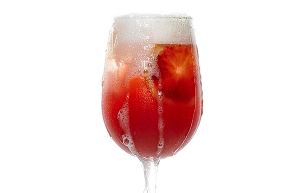 Blood orange sangria