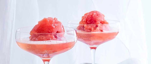 Blood orange sgroppino