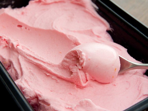 Blood orange sherbet