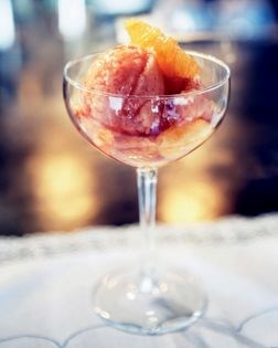 Blood orange sorbet