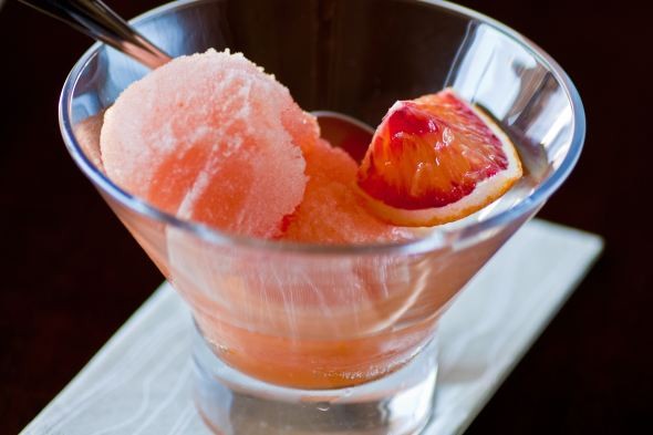 Blood orange sorbet
