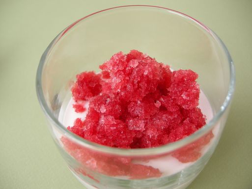 Blood orange, tangerine and cardamom granita