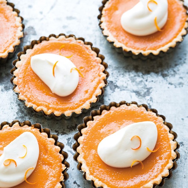 Blood orange tartlets