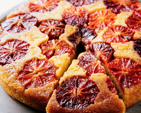 Blood orange upside-down cake