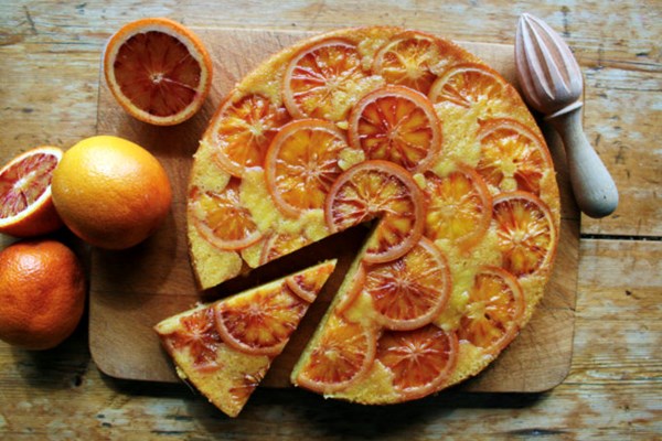 Blood orange upside down cake