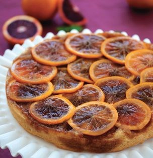 Blood orange upside down cake