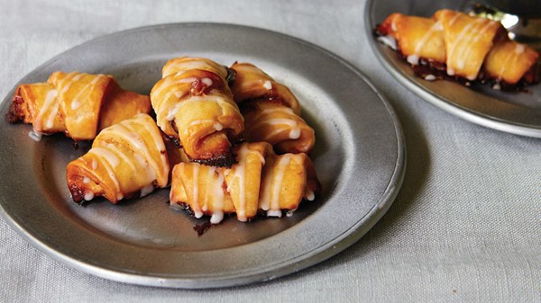 Blood orange-vanilla preserves rugelach