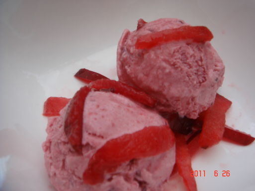 Blood plum sherbet