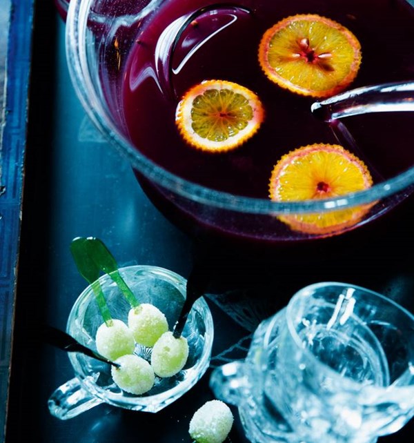 Blood-red brew