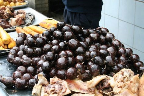Blood sausages from Isabel Gelpud (Morcillas o rellenas)