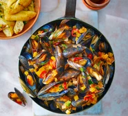 Bloody Mary mussels