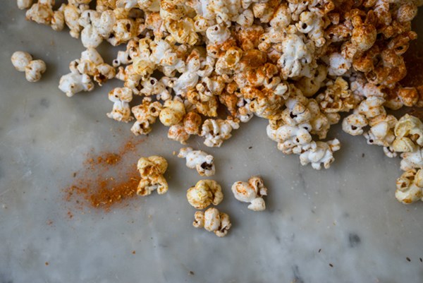 Bloody Mary popcorn