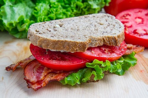 BLT (Bacon lettuce and tomato sandwich)