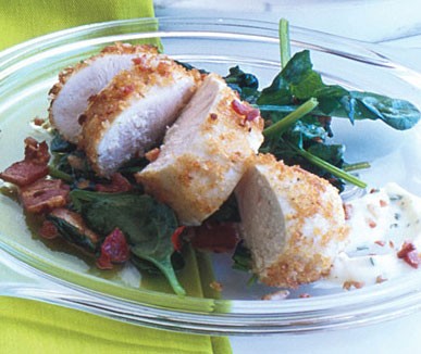 BLT chicken with rosemary-lemon mayonnaise