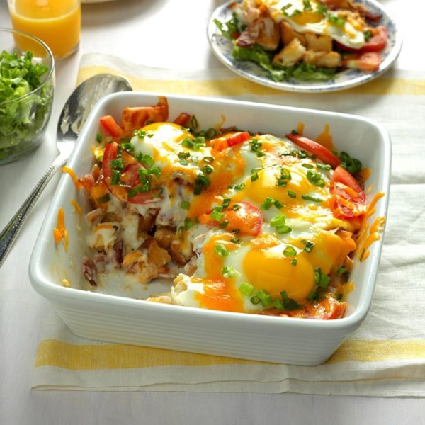 BLT egg bake
