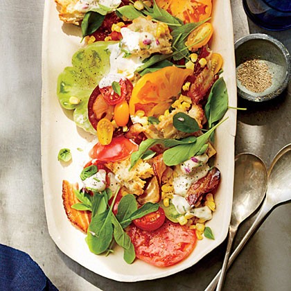 BLT panzanella salad