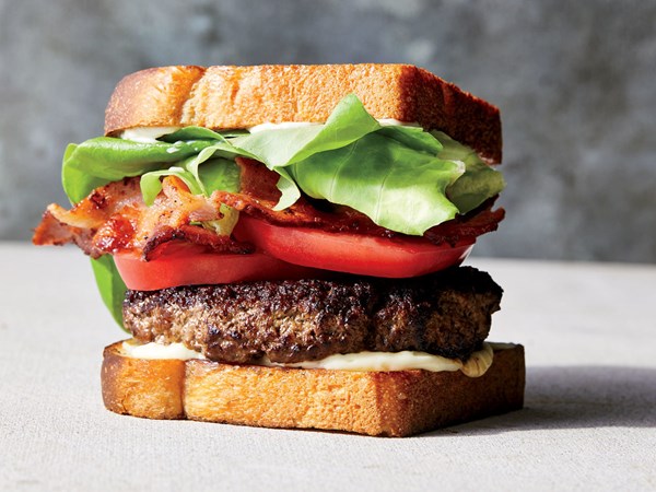 BLT smash burgers