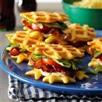 BLT waffle sliders