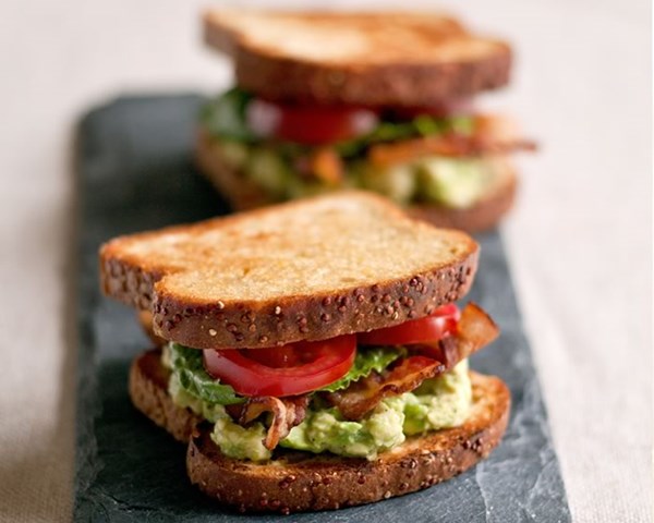BLT with avocado spread