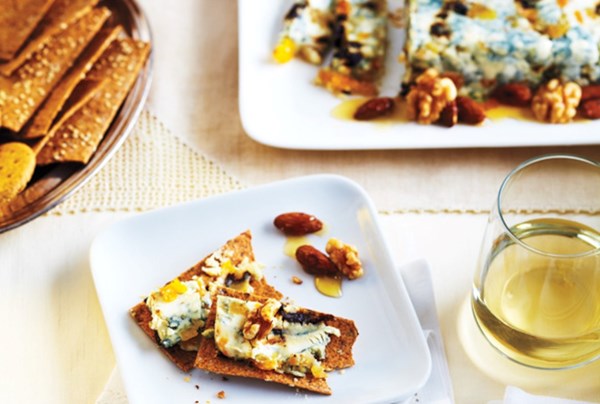 Blue cheese & fruit terrine