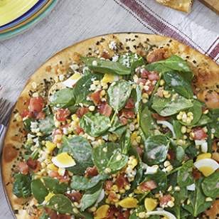 Blue cheese & spinach pizz'alad