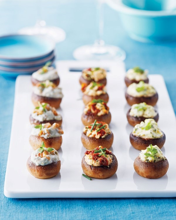 Blue cheese & walnut mushrooms