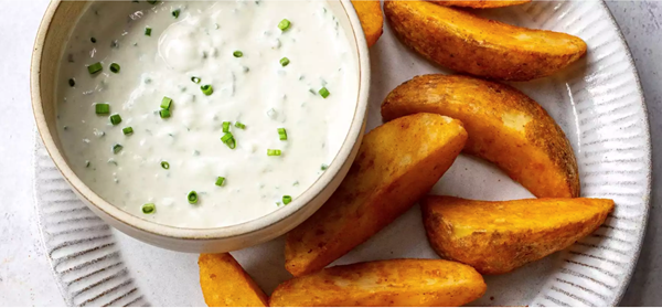 Blue cheese and chive dip