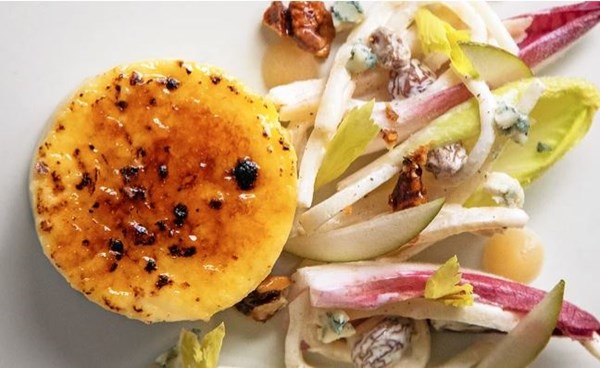 Blue cheese crème brûlée