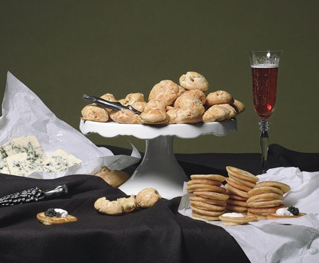 Blue cheese gougères