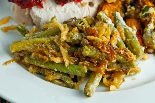 Blue cheese green bean casserole