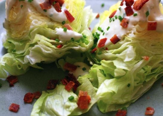 Blue cheese iceberg wedge