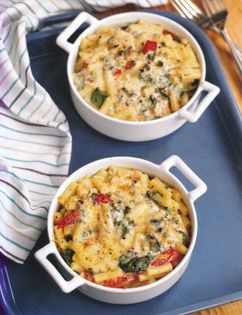 Blue cheese macaroni gratin