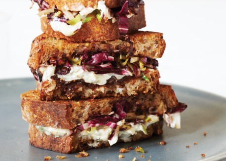 Blue cheese, radicchio, and fig sandwiches recipe | Eat Your Books