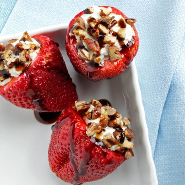 Blue cheese-stuffed strawberries