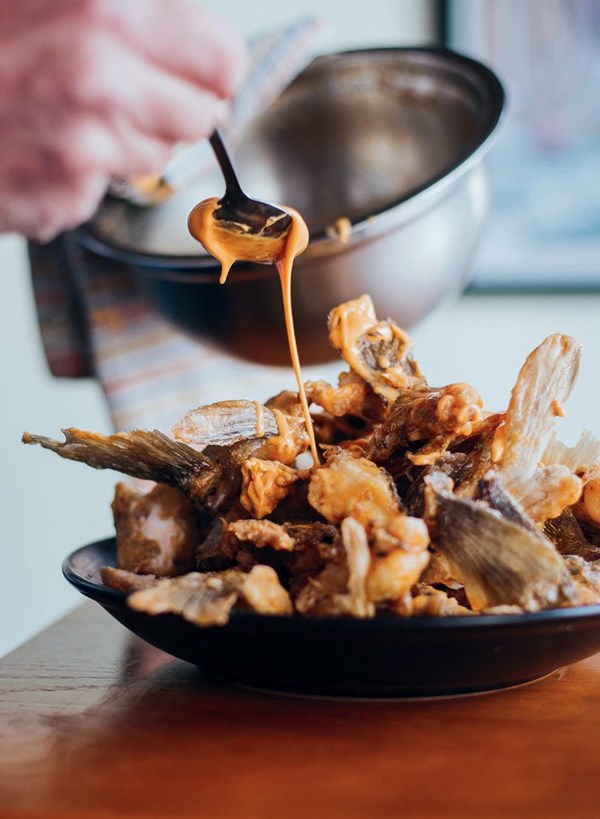 Blue cod Buffalo wings