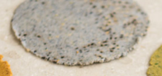 Blue corn & black pepper tortillas